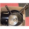 Image 1 : BOX OF POTS AND PANS