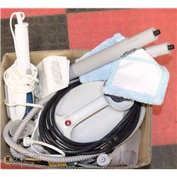 BOX OF STEAM CLEANERS
