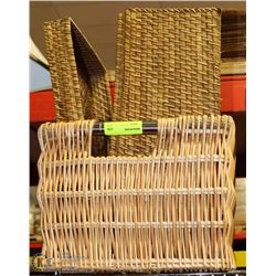 2 WICKER BASKETS