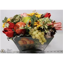ARTIFICIAL PLANT & FRUIT PLANTER BOX.