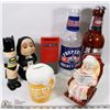 Image 1 : SET OF 7 PIGGY BANKS OILERS, BEER FUND, RETIREMENT