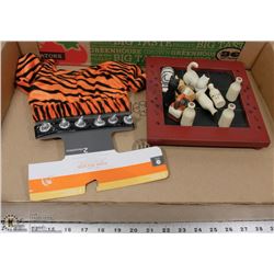 DOG PUNK ROCKER HALLOWEEN OUTFIT & CAT TIC TAC TOE