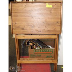#58) LARGE  WOOD ART STAND