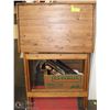 Image 1 : #58) LARGE  WOOD ART STAND