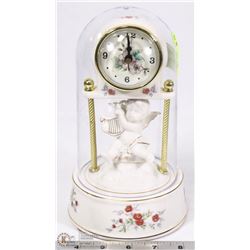 #73) CHERUB MANTLE CLOCK
