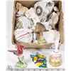 Image 1 : #16) LOT OF ESTATE COLLECTIBLES INCL BELLS,