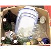 Image 1 : #69) BOX OF OLD BOTTLES, SOME ANTIQUE, VINTAGE &