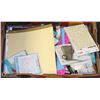 Image 1 : LARGE FLAT OF SCAPBOOKING MATERIALS AND