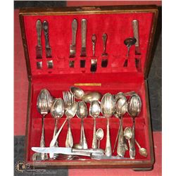 BOX OF COMMUNITY PLATE UTENSILS