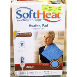NEW SOFTHEAT HEATING PAD W/FOUR POWER HEAT
