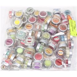 LOT OF 60+ ASSORTED MINI SCENTSY WAXES
