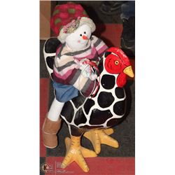 21 INCH CHICKEN WITH A RIDER
