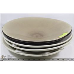 4 LARGE CERAMIC DECORATIVE FRUIT BOWLS