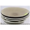 Image 1 : 4 LARGE CERAMIC DECORATIVE FRUIT BOWLS