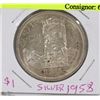 Image 1 : 1858 - 1958 BC CANADIAN SILVER DOLLAR