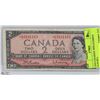 Image 1 : 1954 CANADIAN  REPLACEMENT $2.00 BILL