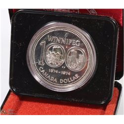 WINNIPEG CENTENNIAL COIN IN CASE