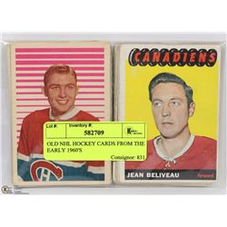 OLD NHL HOCKEY CARDS FROM THE EARLY 1960'S