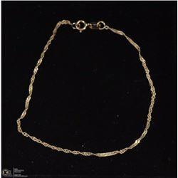 10K YELLOW GOLD TWISTED BRACELET