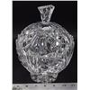 Image 1 : ORNATE CRYSTAL LIDDED CANDY DISH