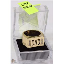 GOLD PLATED DAD RING