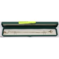 10K YELLOW GOLD HEART WITH DIAMOND NECKLACE