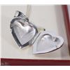 Image 2 : STAMPED .925 SILVER HEART LOCKET AND CHAIN