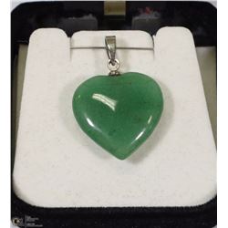 JADE HEART PENDANT.