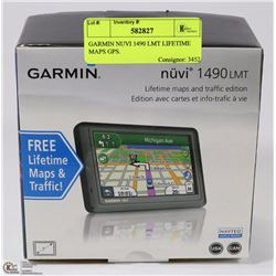 GARMIN NUVI 1490 LMT LIFETIME MAPS GPS.