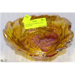 #14 - VINTAGE CARNIVAL GLASS CANDY DISH