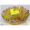 Image 1 : #13 - VINTAGE 7" DIAMETER CARNIVAL GLASS BOWL