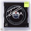 Image 1 :  LEON DRAISAITL  AUTOGRAPHED OFFICIAL HOCKEY PUCK