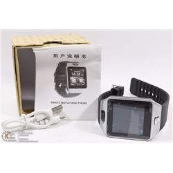 NEW BLACK AND ST STEEL BLUETOOTH SMARTWATCH