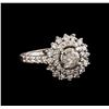Image 1 : 14KT White Gold 1.87 ctw Diamond Ring