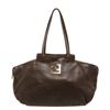 Image 1 : Fendi Brown Metallic Leather Zipper Hobo Shoulder Bag