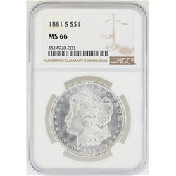1881-S NGC MS 66 Morgan Silver Dollar