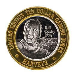 .999 Silver Harveys Lake Tahoe, Nevada $10 Casino Limited Edition Gaming Token
