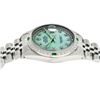 Image 3 : Rolex Mens SS Green MOP String Diamond & Emerald Datejust Wristwatch