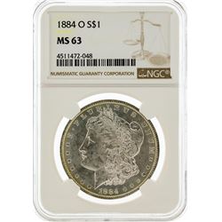 1884-O NGC MS63 Morgan Silver Dollar