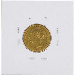 1884 Great Britain Half Sovereign Sheild Gold Coin Key Date