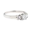 Image 1 : 0.50 ctw Diamond Ring - 14KT White Gold