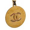 Image 5 : Chanel Gold Tone Medallion CC Black Leather Chain Keychain Keyring