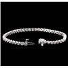 Image 3 : 14KT White Gold 2.01 ctw Diamond Tennis Bracelet