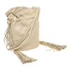 Image 3 : Chanel Beige Quilted Lambskin Leather Drawstring Tassel Small Shoulder Bag