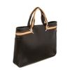 Image 2 : Gucci Black Brown Leather Double Handle Tote Bag