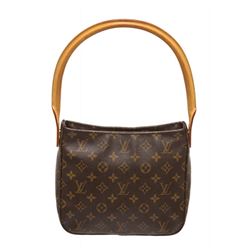 Louis Vuitton Monogram Canvas Leather Looping MM Shoulder Bag