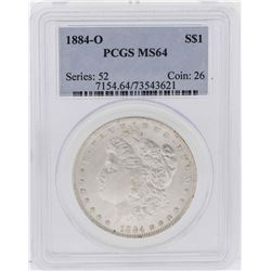 1884-O $1 Morgan Silver Dollar Coin PCGS MS64