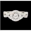 Image 2 : 1.00 ctw Diamond Ring - 14KT White Gold