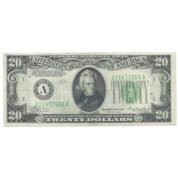 1934 $20 Federal Reserve Note - Boston