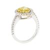 Image 4 : 0.96 ctw Yellow and White Diamond Ring - 14KT White And Yellow Gold
